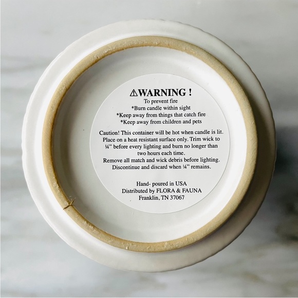 Anthropologie•NIB•Flora & Fauna•Hand-Poured Soy Wax Candle•9oz•Orange+Bergamot - Picture 15 of 16